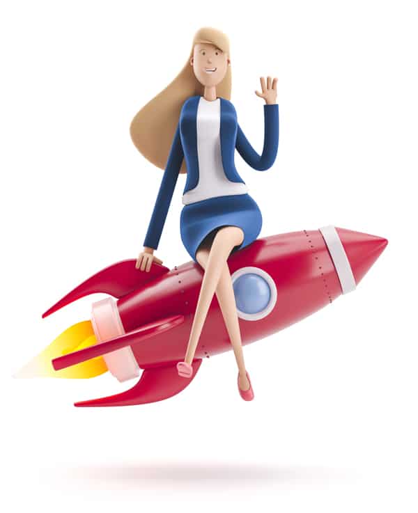 business-woman-with-rocket